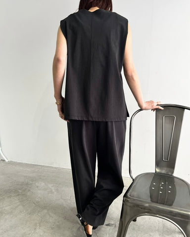 cafune<br> dry cotton wide easy pants