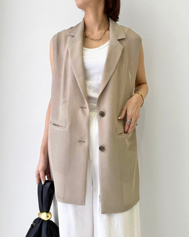 cafune<br> mesh tailored gilet