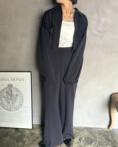 cafune<br> double knit short shirt