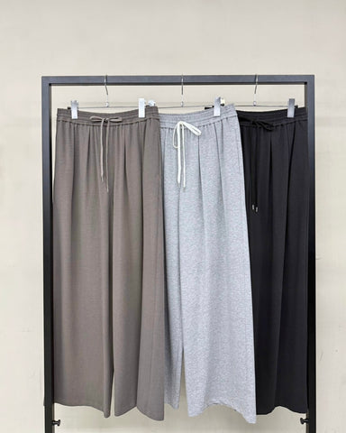 cafune<br> dry cotton wide easy pants