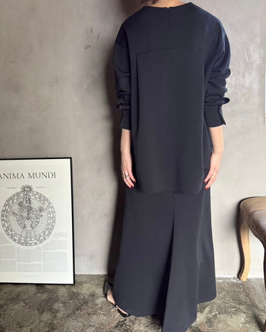 cafune<br> double knit side slit pullover