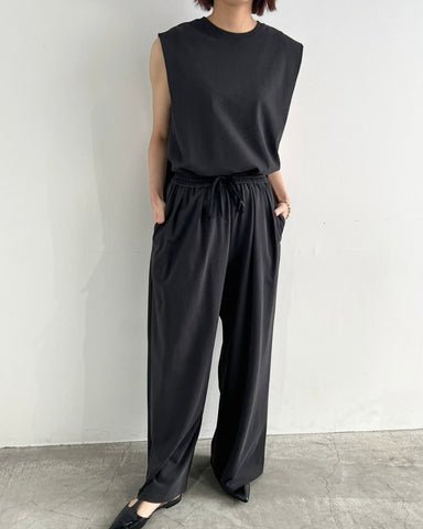 cafune<br> dry cotton tuck sleeve pullover