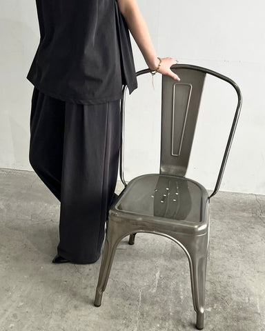 cafune<br> dry cotton wide easy pants