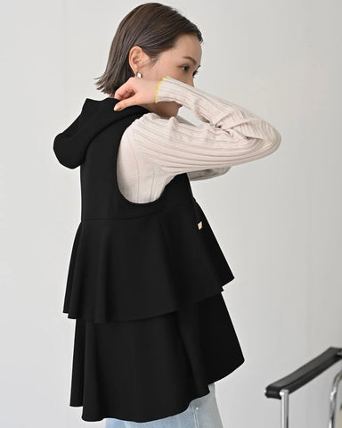 HERENCIA<br> Tiered parka vest