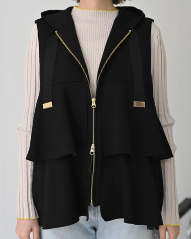 HERENCIA<br> Tiered parka vest