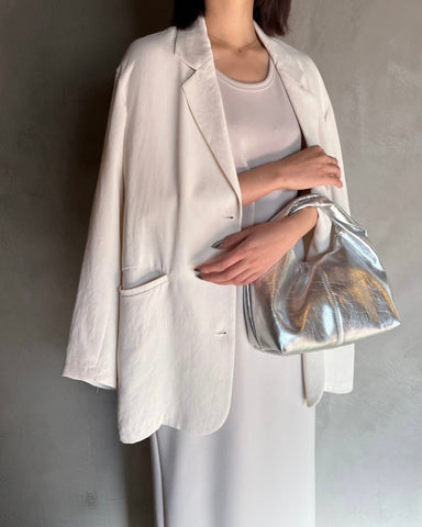 cafune<br> acetate twill tailored jacket