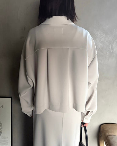 cafune<br> double knit short shirt