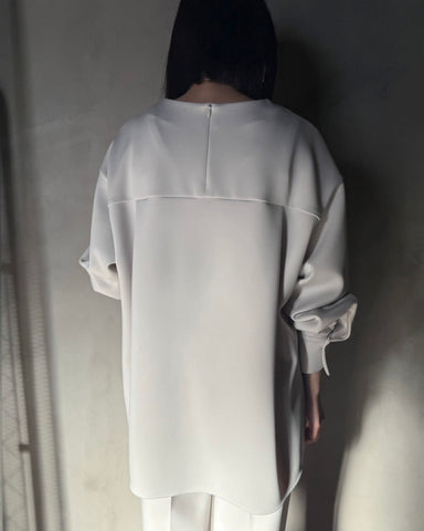 cafune<br> double knit side slit pullover