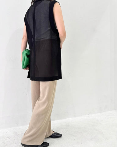 cafune<br> mesh tailored gilet