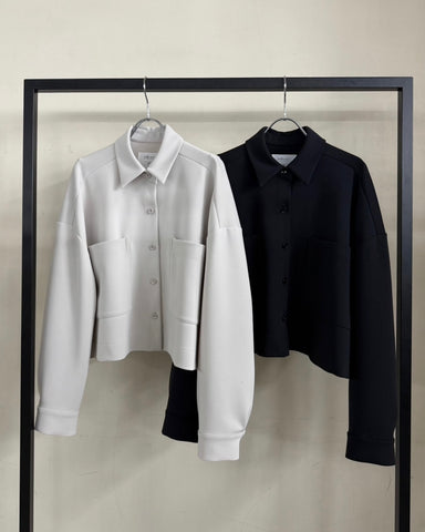 cafune<br> double knit short shirt