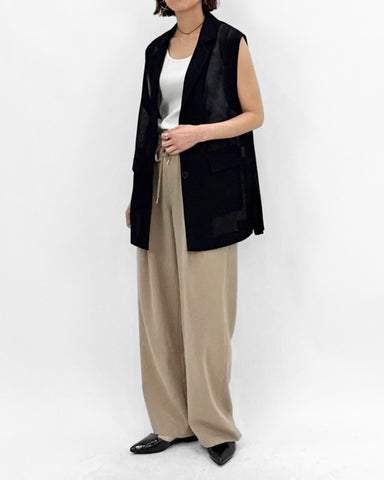 cafune<br> mesh tailored gilet