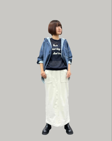 8月15日ライブ<br>ayane ダンガリーフーディシャツ