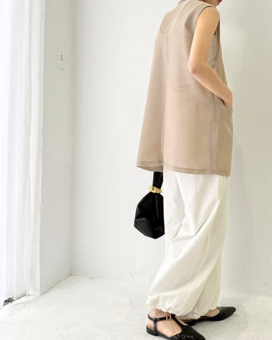 cafune<br> mesh tailored gilet