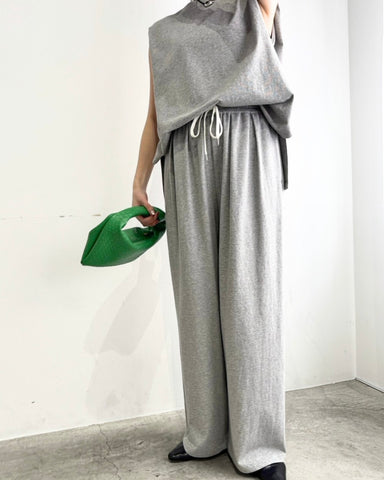 cafune<br> dry cotton wide easy pants