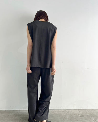cafune<br> dry cotton wide easy pants