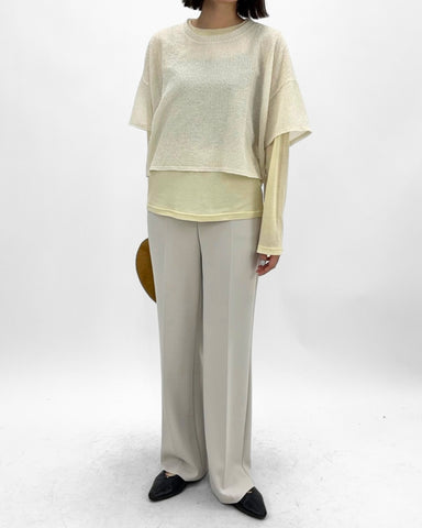 cafune<br> double knit flare pants