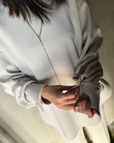 cafune<br> double knit side slit pullover