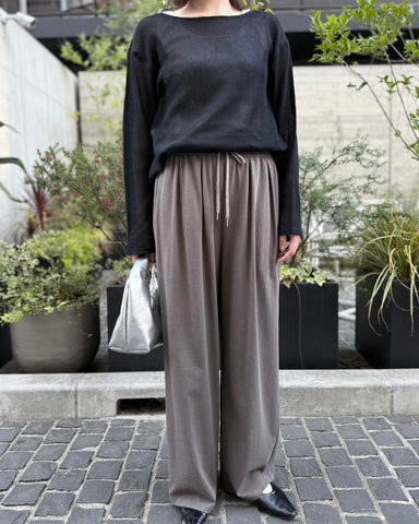 cafune<br> dry cotton wide easy pants
