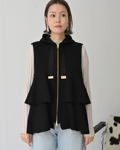 HERENCIA<br> Tiered parka vest