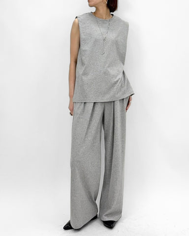 cafune<br> dry cotton tuck sleeve pullover