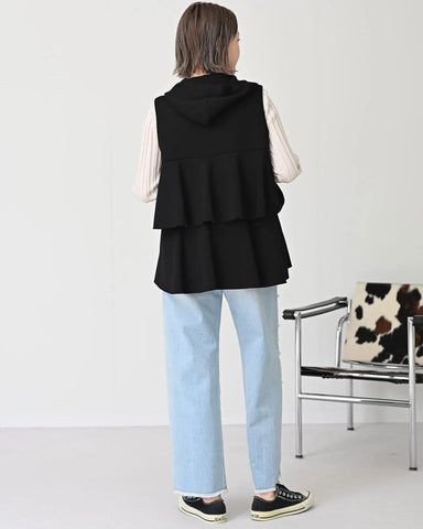 HERENCIA<br> Tiered parka vest