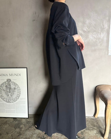 cafune<br> double knit side slit pullover