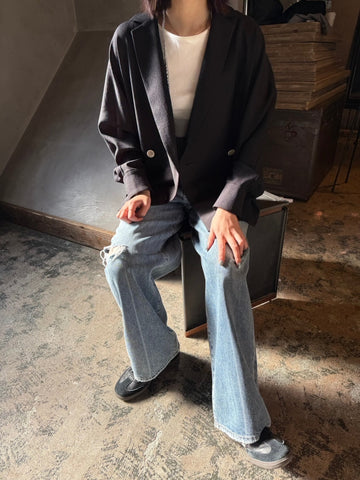 cafune<br> dolman sleeve mesh jacket