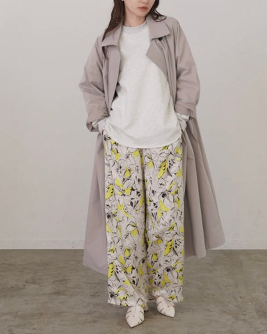 mink chair <br> シルクタッチサテンプリントパンツ