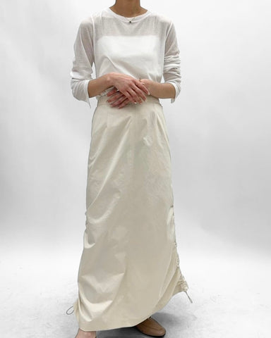 cafune<br>water repellent side gather skirt