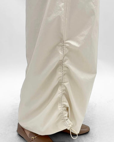 cafune<br>water repellent side gather skirt