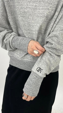 cafune<br> Azuma sweat wide pullover