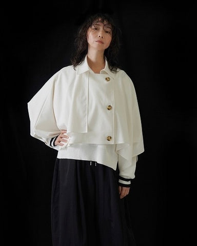 CYAN TOKYOご予約<br> ショートトレンチポンチョ