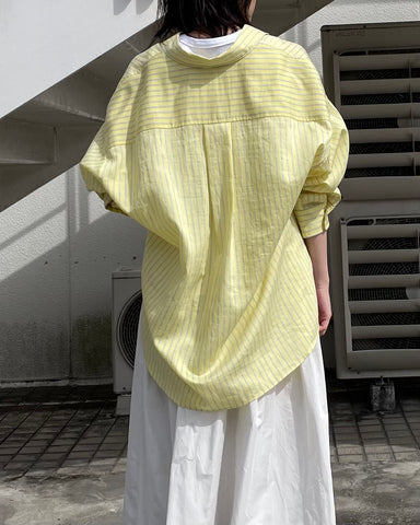 cafune<br>tencel stripe shirt