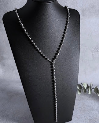 charmaer<br> ロングボールチェーンネックレス