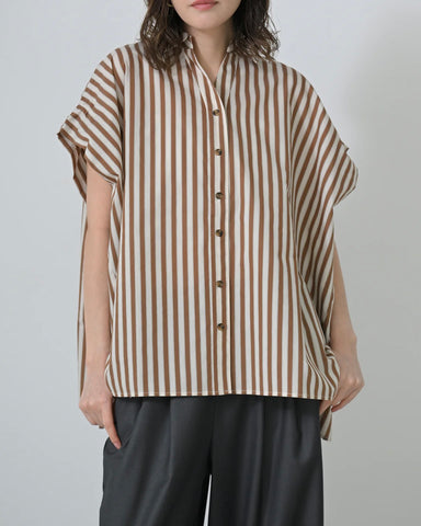 Herencia <br>Back Ribbon Stripe Blouse