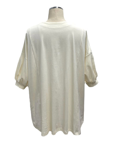 ayane予約<br>チュールジレ付きTシャツ
