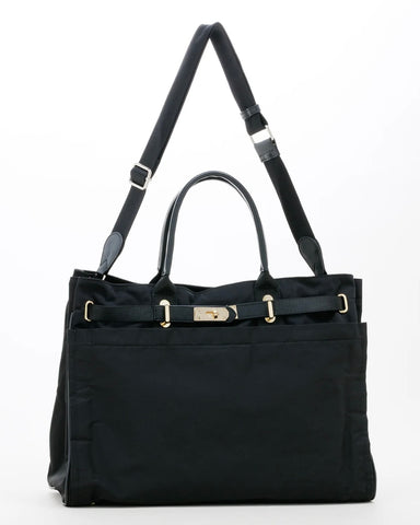 Stoy.<br> ポリエステルベルテッドトートバッグ