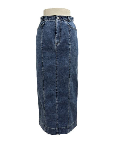 ayane予約<br> デニム地ペンシルスカート