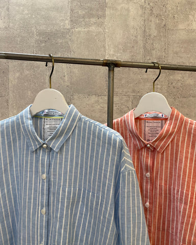 3月29日ライブ BLUE F RONCE <br> ストライプリネンシャツ