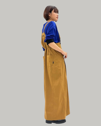 8月10日ライブ<br>ayane ビンテージ加工ポリエステルジャンパースカート