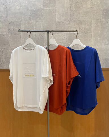 Praia<br>シルケット綿・立体ロゴTシャツ