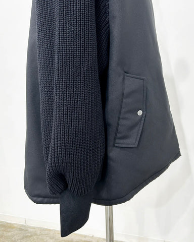 11月23日ライブ Herencia<br>Hybrid Knit Sleeve Coat