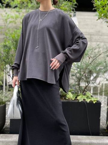 cafune<br>powder georgette long T