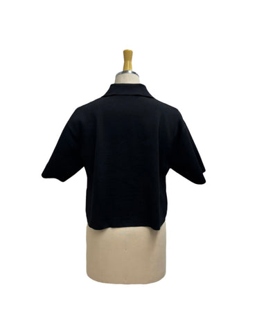 ayane予約<br>スキッパー半袖ニット