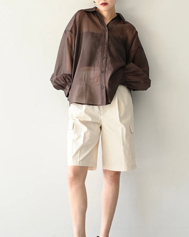 Herencia<br>バックリボンリラックスブラウス
