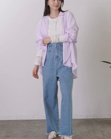 3月1日ライブ<br> mink chair<br>シアーシフォンドッキングカットソー