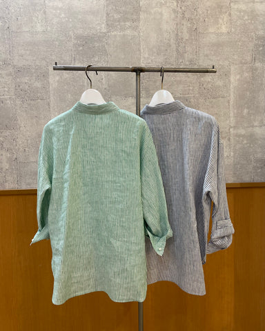 3月29日ライブ BLUE F RONCE <br> ストライプリネンシャツ