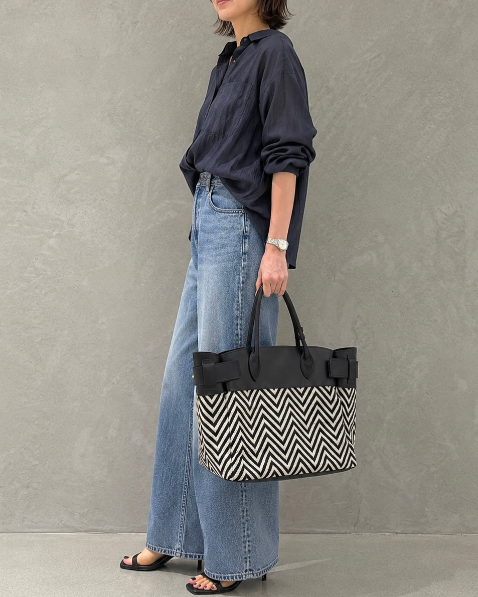 Medel<br>leather combi tote bag