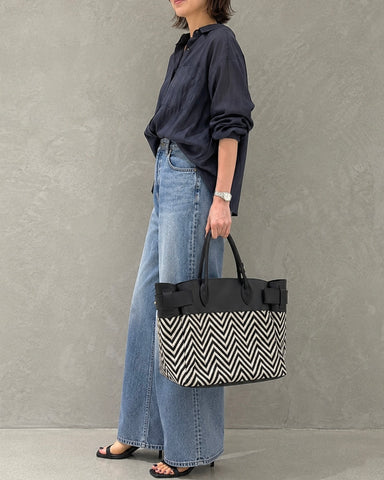 Medel<br>leather combi tote bag