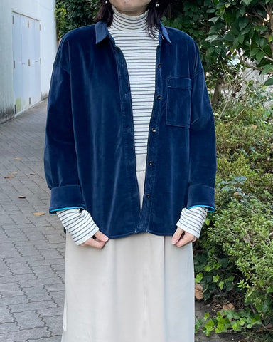 11月20日ライブBLUE FRONCE<br> 2way別珍シャツ